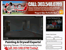 Tablet Screenshot of denverpaintinganddrywall.com